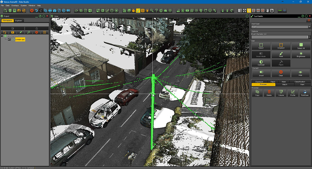 Veesus point cloud editing